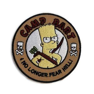 Camp Bart Simpson Embroidered Patch